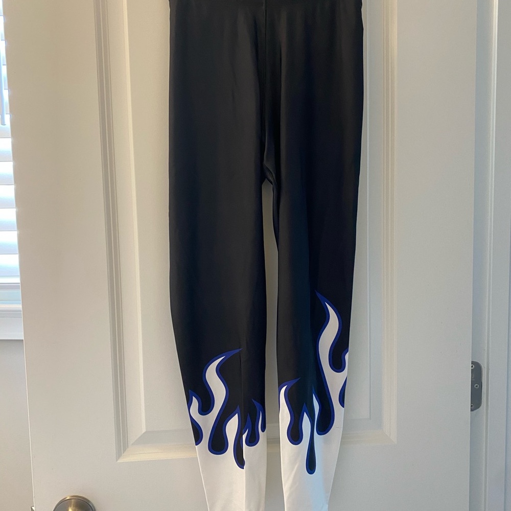 Adam Selman Sport White Core Flame Leggings size xs
